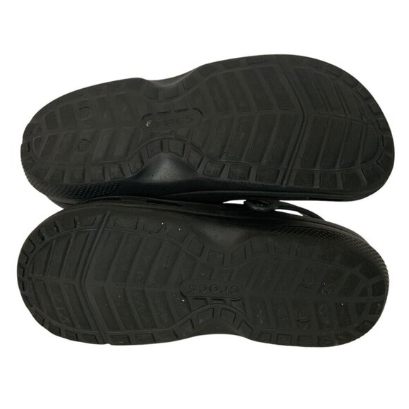 Crocs Work Bistro Clogs Black Mens 10 Womens 12 Slip-On Iconic Comfort - Picture 7 of 9